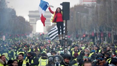 صورة مظاهرة حاشدة في باريس غداً .. و السلطات تدعو لإغلاق المحال التجارية