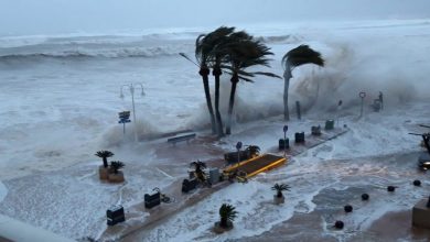 صورة العاصفة “غلوريا” تودي بحياة تسعة أشخاص في إسبانيا