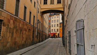 صورة شوارع المدينة القديمة في ستوكهولم