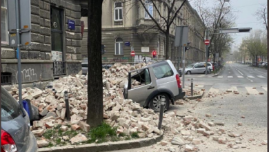 صورة زلزال بقوة 5.3 يضرب العاصمة الكرواتية