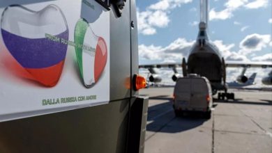 صورة صحيفة إيطالية: 80 % من المساعدات الروسية ليس لها استخدام