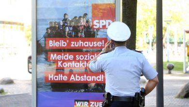 صورة غضب في ألمانيا بسبب إعلانات طرقية ضد اللاجئين