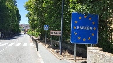 صورة استئناف حركة المرور بين إسبانيا وفرنسا