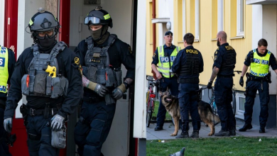 صورة عملية أمنية “كبيرة” ضد عصابات الجريمة في ستوكهولم