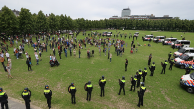 صورة هولندا .. اعتقال العشرات في  مظاهرة ضد قيود كورونا
