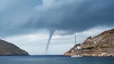 صورة إعصار “ميديكين” في طريقه إلى اليونان.. والسلطات تحذر السكان