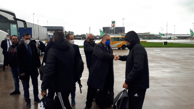 صورة المنتخب الجزائري يصل أمستردام استعدادا لملاقاة المكسيك