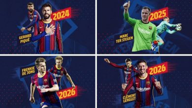 صورة دفعة واحدة.. برشلونة يجدد عقود أربعة لاعبين