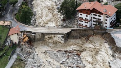 صورة (فيديو) انهيار جسر.. “آليكس” تدمر البنى التحتية جنوب فرنسا