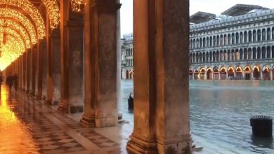 صورة مياه الأمطار تغرق مدينة البندقية ومعالمها التاريخية