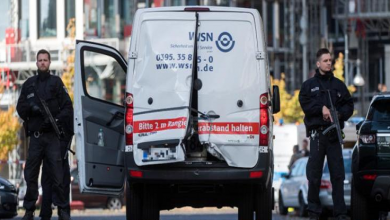 صورة سطو مسلح يستهدف سيارة لنقل الأموال في برلين