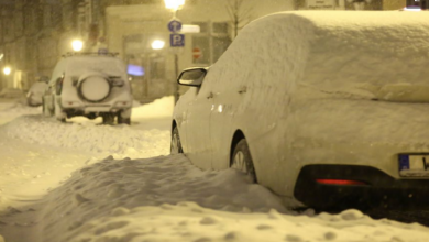 صورة العاصفة الثلجية تشل الحركة والحياة في ألمانيا