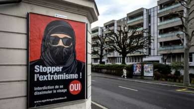 صورة استفتاء في سويسرا لمنع النقاب في الأماكن العامة الاحد المقبل