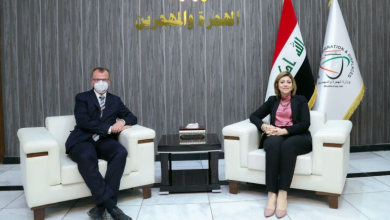 صورة وزيرة الهجرة العراقية تدعو ألمانيا لمساعدة العراقيين الراغبين في العودة الطوعية