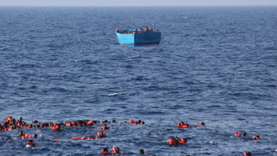صورة وفاة 14 مهاجرا في غرق مركبين قبالة سواحل تونس