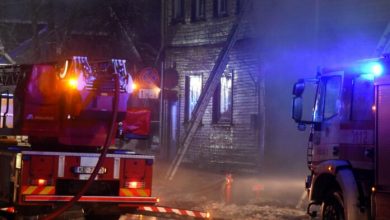 صورة مصرع 8 أشخاص في حريق اندلع بنزل يضم أجانب في لاتفيا