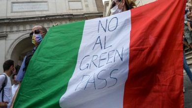 صورة الاحتجاجات تتجدد في إيطاليا ضد إلزامية الشهادة الصحية
