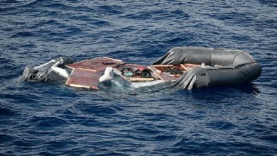صورة وفاة 20 مهاجرا غرقا قبالة سواحل ليبيا