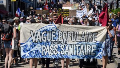 صورة مظاهرات في 200 مدينة ومنطقة فرنسية ضد “الشهادة الصحية”