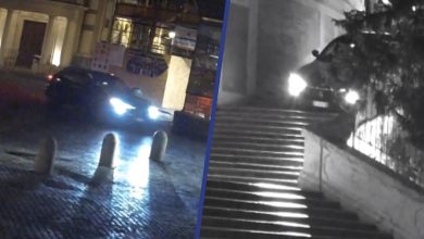 صورة توقيف سعودي في روما بعد قيادة سيارته الفخمة على درج أثري “فيديو”
