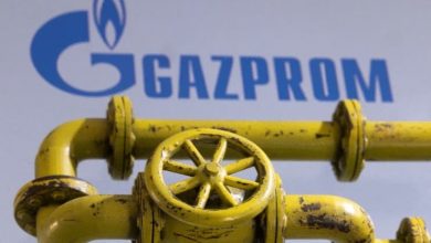 صورة غاز بروم الروسية تعلن تعليق ضخ الغاز إلى أوروبا مؤقتا