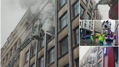 صورة اندلاع حريق في مبنى يأوي مئات اللاجئين في بلجيكا