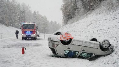 صورة تساقط الثلوج يتسبب بوقوع أكثر من 200 حادث مروري جنوب ألمانيا
