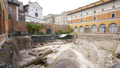 صورة اكتشاف مسرح أثري في روما يعود لعهد نيرو