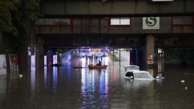 صورة عواصف عاتية وفيضانات غامرة تجتاح ألمانيا .. صور