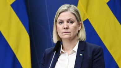 صورة زعيمة المعارضة في السويد تطالب بفتح ممر إنساني في غزة فورا