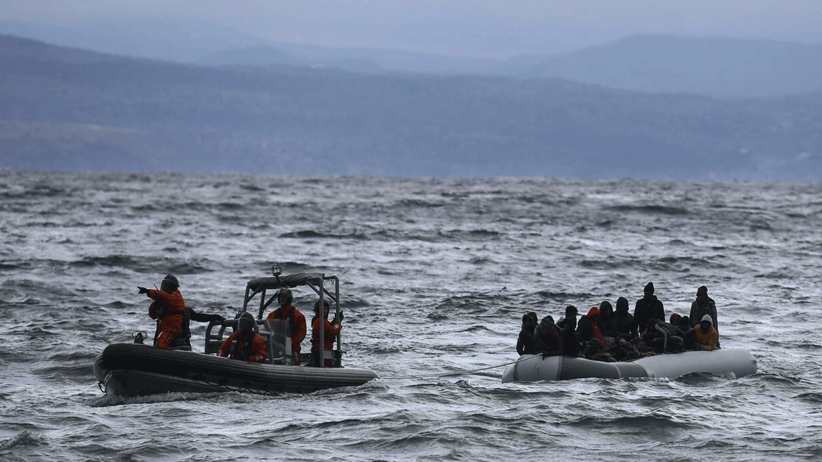 صورة وفاة 3 مهاجرين وفقدان آخرين قبالة سواحل اليونان