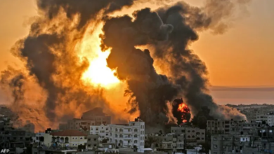 صورة حصيلة ضحايا القصف الإسرائيلي على غزة تتجاوز الـ 2200