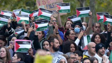صورة السلطات الفرنسية تمنع مظاهرة مؤيدة لفلسطين في باريس