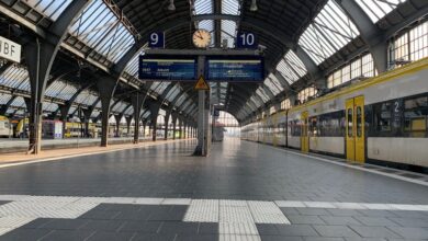 صورة إضراب واسع النطاق لسائقي القطارات بألمانيا