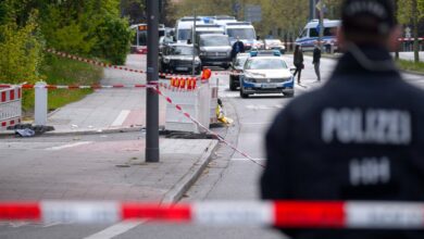 صورة مقتل مسلح بساطور برصاص الشرطة جنوب ألمانيا