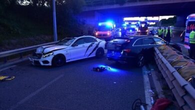 صورة إصابة شرطيين في النمسا خلال محاولة شاب سوري الهرب بسيارته