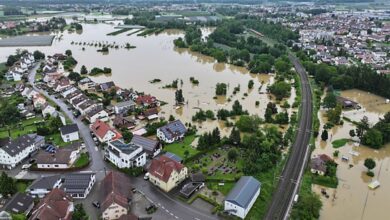 صورة الفيضانات تضرب جنوب ألمانيا.. وتعطل حركة القطارات