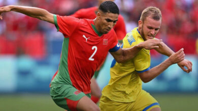 صورة المنتخب الأولمبي المغربي يسقط أمام نظيره الأوكراني