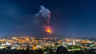 صورة ثوران بركان “إتنا” في صقلية الإيطالية..فيديو